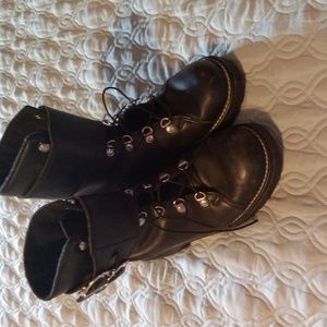 Harley Davidson Thick Sole Heeled Boots
